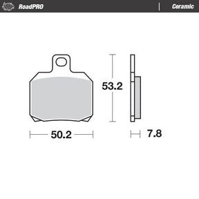 Moto Master Brake Pad Ceramic