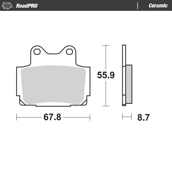 Moto Master Brake Pad Ceramic