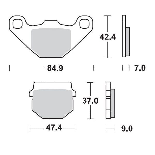 Moto Master Brake Pad Ceramic