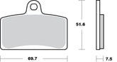 Moto Master Brake Pad Ceramic