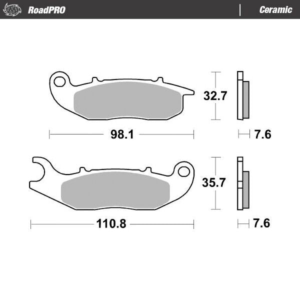 Moto Master Brake Pad Ceramic