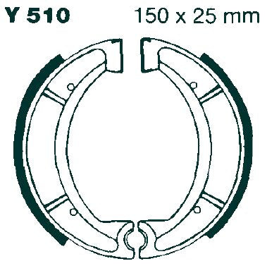 Ebc Brake Shoe Grooved