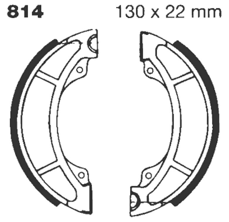 Ebc Brake Shoe Grooved