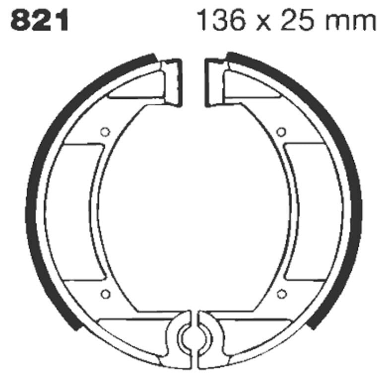 Ebc Brake Shoe Grooved