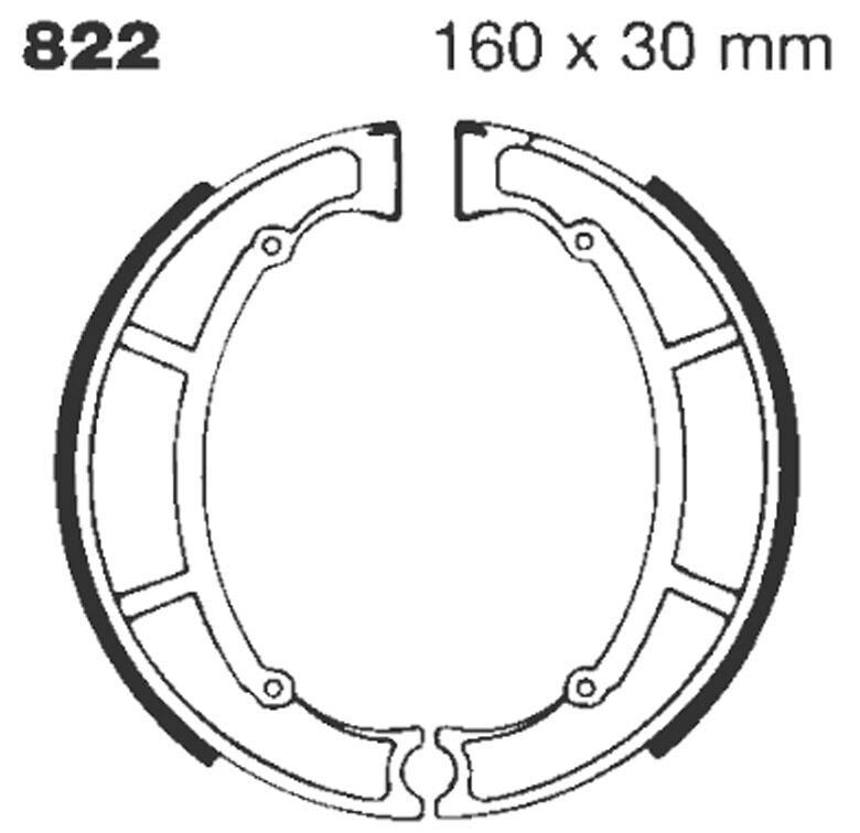 Ebc Brake Shoe Grooved