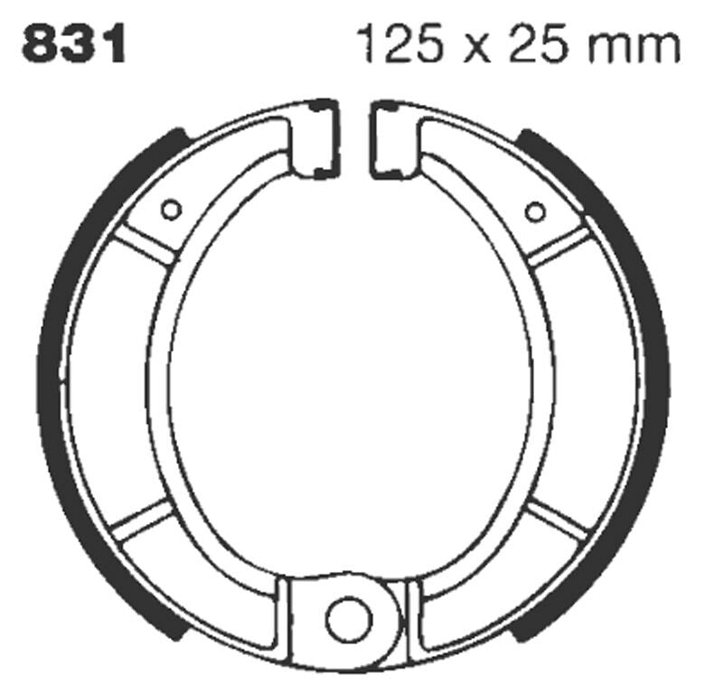 Ebc Brake Shoe Grooved