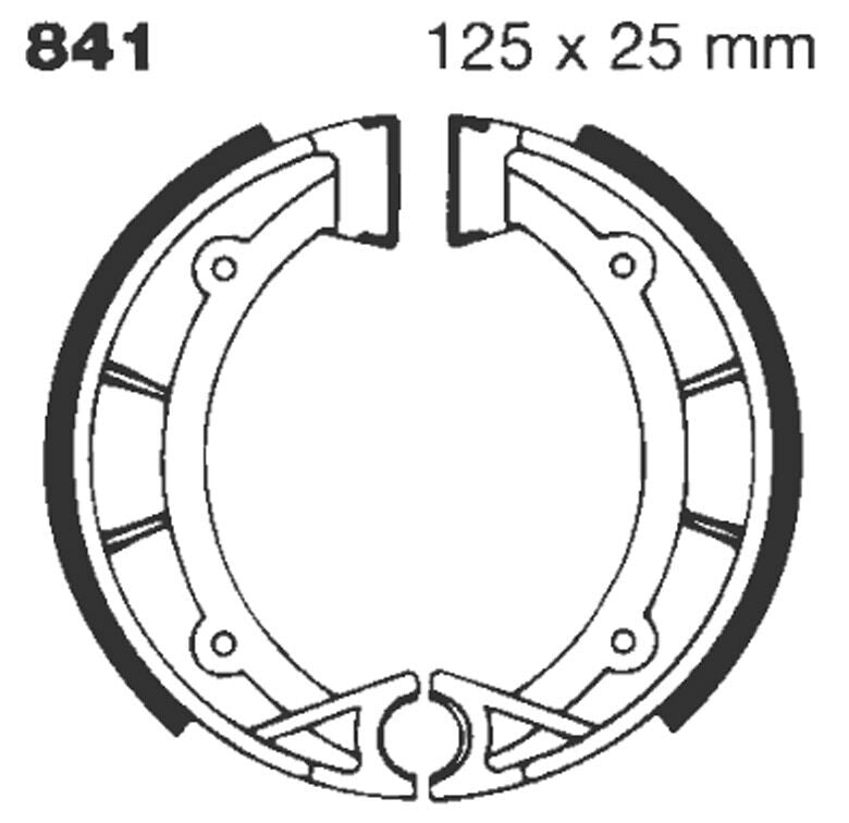Ebc Brake Shoe Grooved
