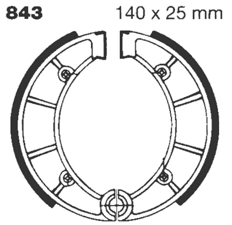 Ebc Brake Shoe Grooved