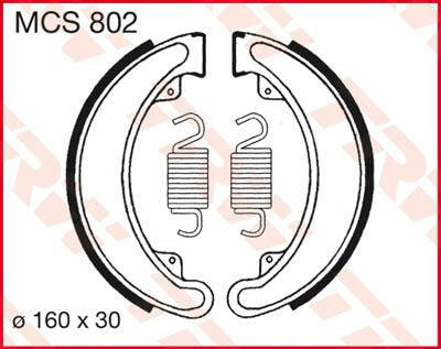 Trw Brake Shoes Trw Mcs802
