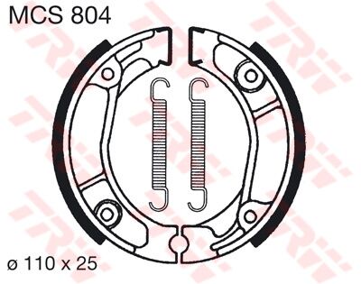 Trw Brake Shoes Trw Mcs804