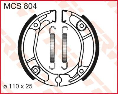 Trw Brake Shoes Trw Mcs804