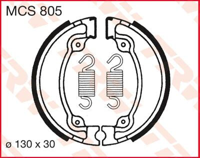Trw Brake Shoes Trw Mcs805