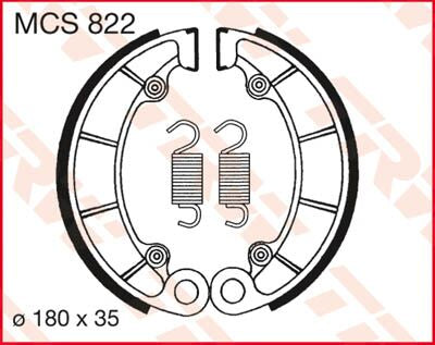 Trw Brake Shoes Trw Mcs822