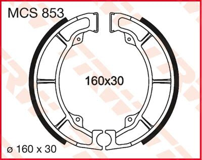 Trw Brake Shoes Trw Mcs853