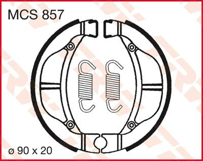 Trw Brake Shoes Trw Mcs857