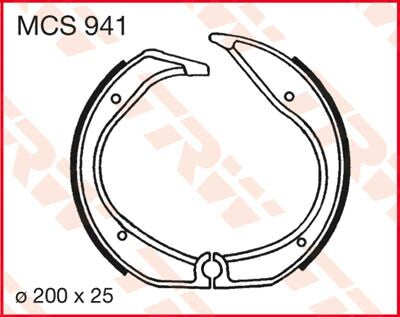 Trw Brake Shoes Trw Mcs941
