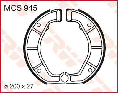 Trw Brake Shoes Trw Mcs945