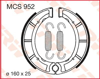 Trw Brake Shoes Trw Mcs952