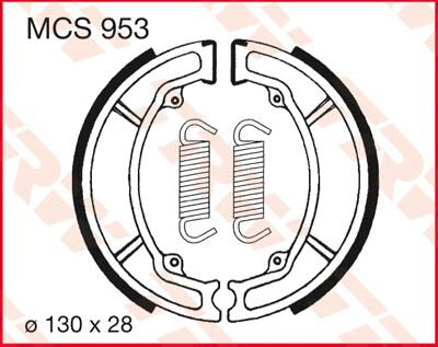 Trw Brake Shoes Trw Mcs953