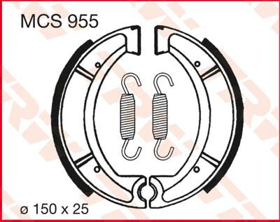 Trw Brake Shoes Trw Mcs955