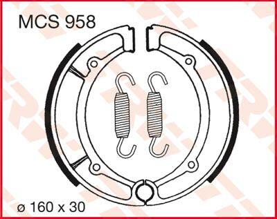 Trw Brake Shoes Trw Mcs958