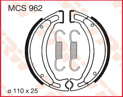 Trw Brake Shoes Trw Mcs962