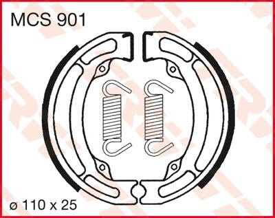 Trw Brake Shoes Trw Mcs901