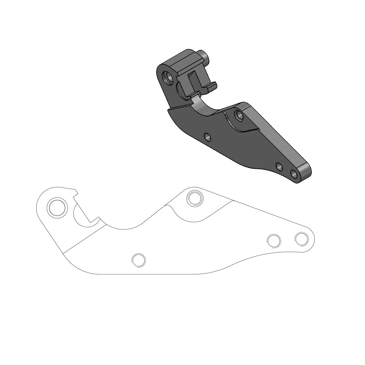 Moto Master Brake Caliper Adaptor Sm