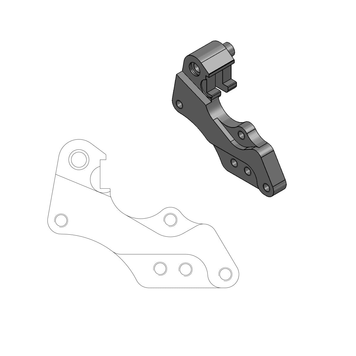 Moto Master Brake Caliper Adaptor