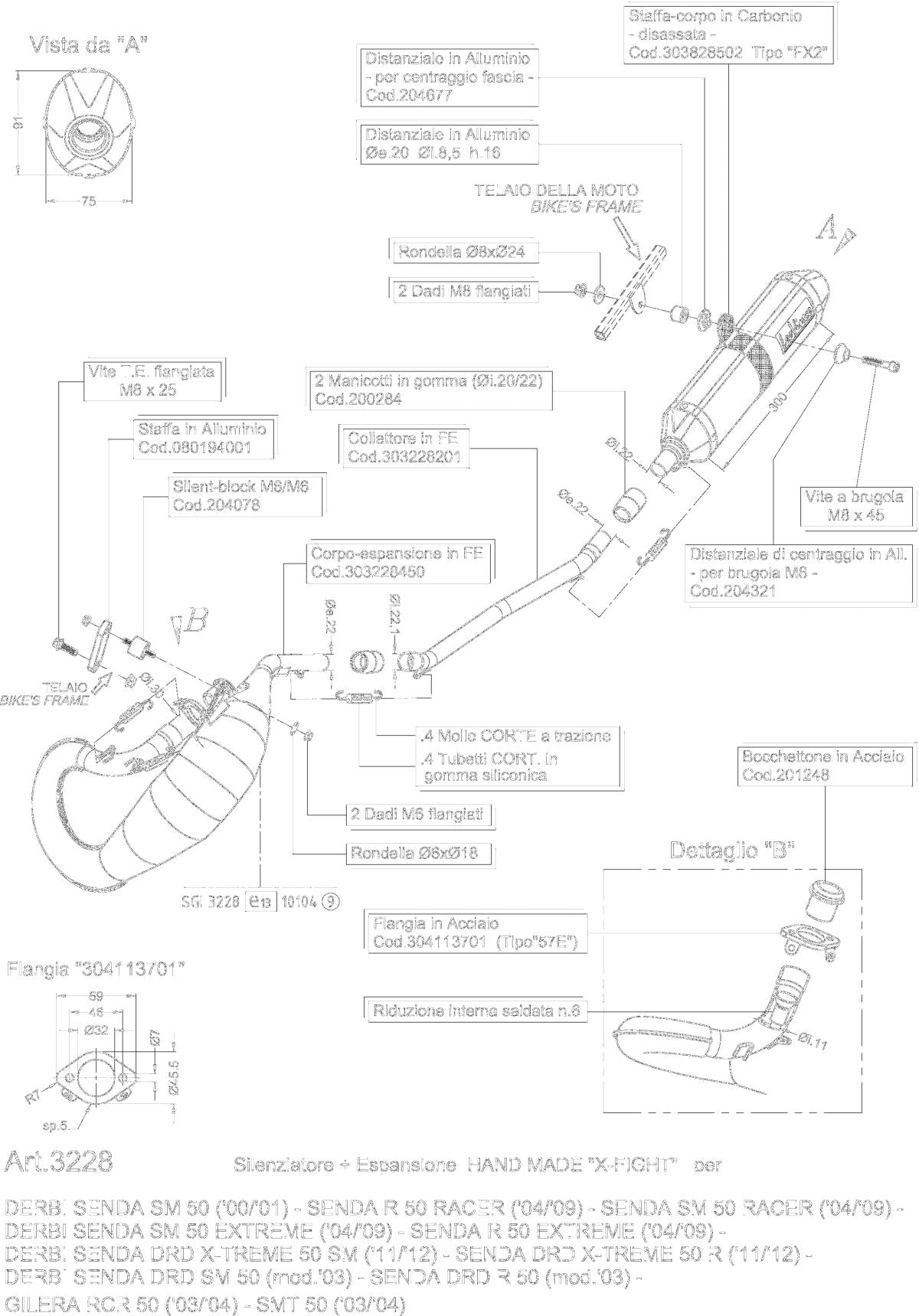 Leovince Exhaust X Fight Derbi Senda 50