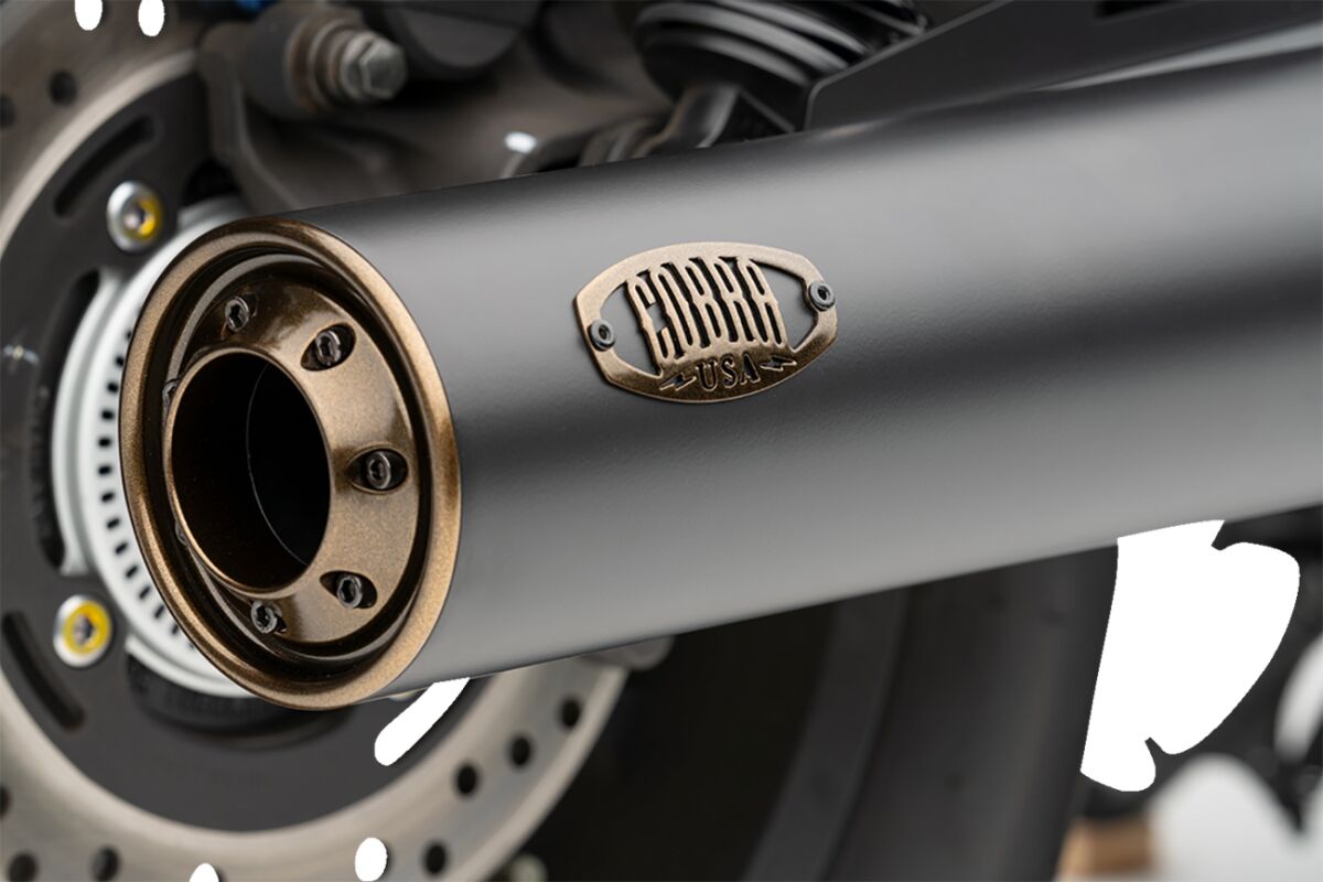 Cobra Slip On Muffler (Blk) With Bro