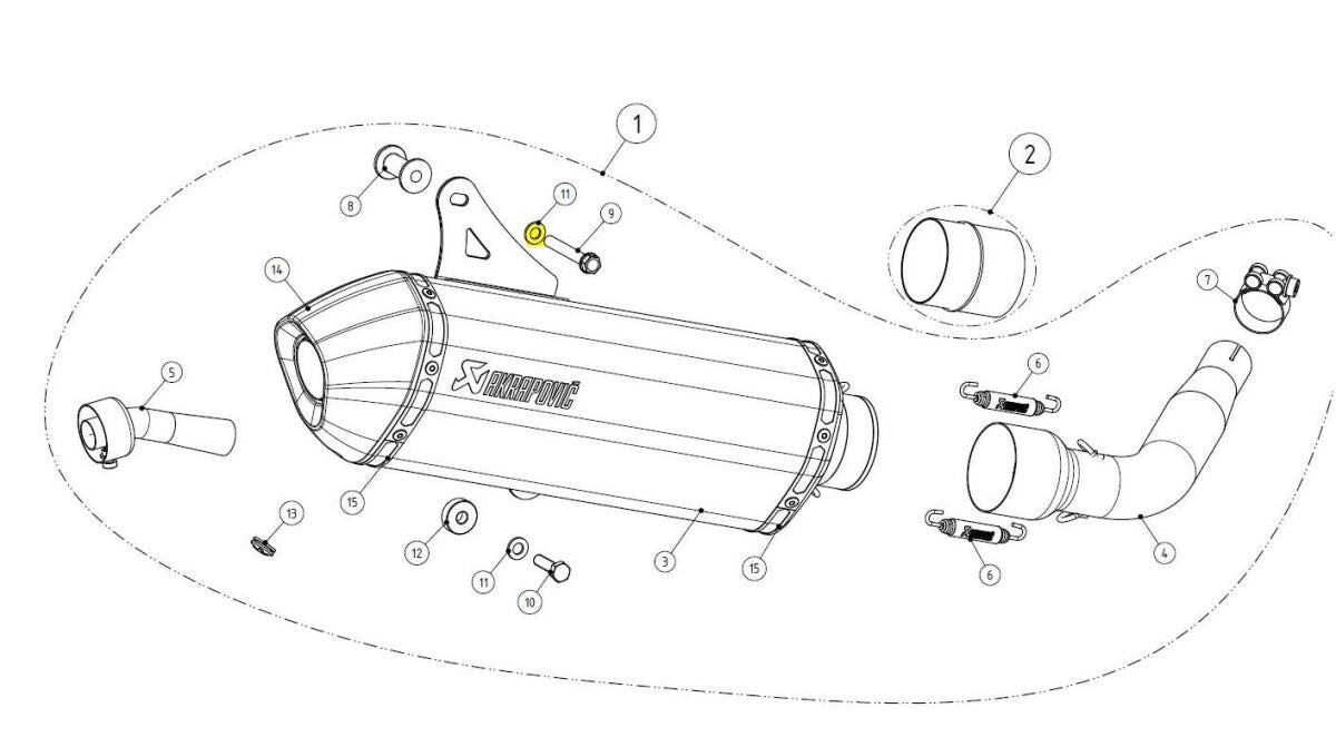 Akrapovic Akra Washer P Dr4