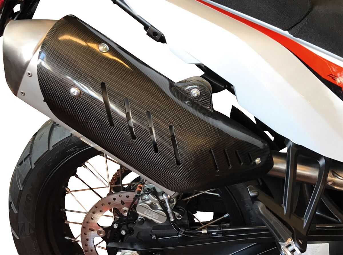 Moose Offroad Hard Parts Carbon Muffler Bag Guard