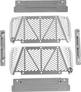 Moose Offroad Hard Parts Radiator Guard Silver Kawasaki