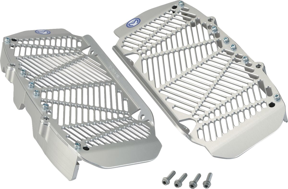Moose Offroad Hard Parts Radiator Guards Silver Triumph