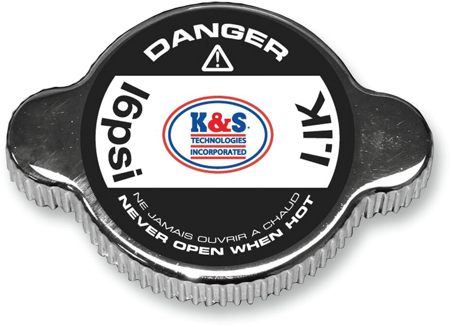 K&S Technologies Radiatr Cap Std Chr 16 Psi