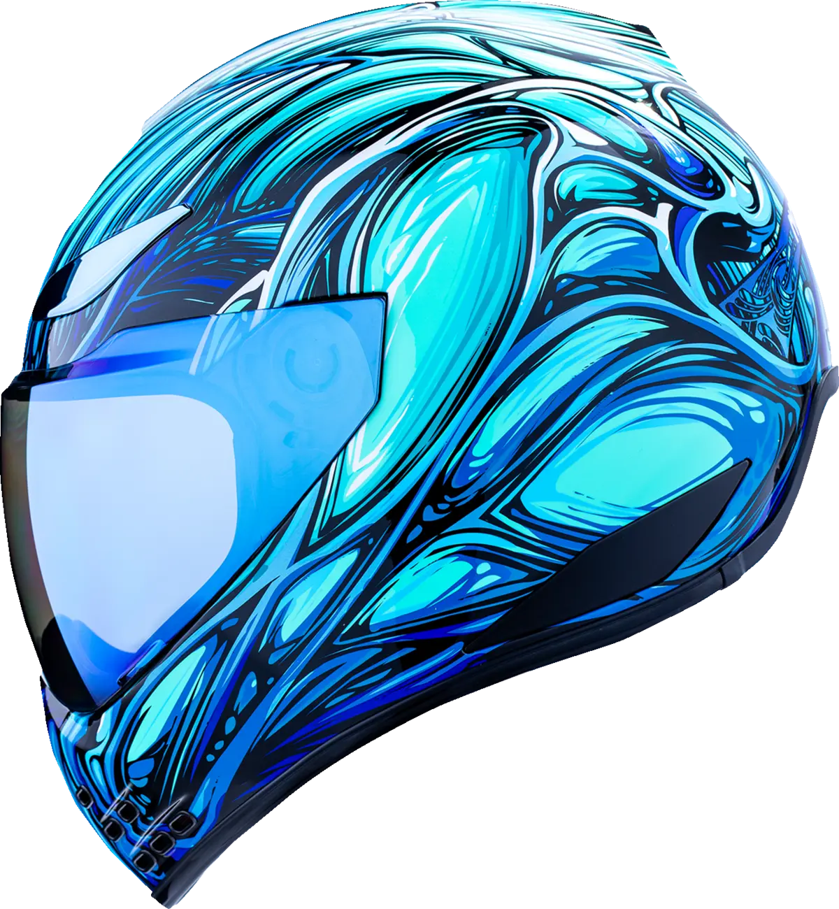  Blue Full Face Helmet Icon