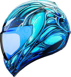  Blue Full Face Helmet Icon