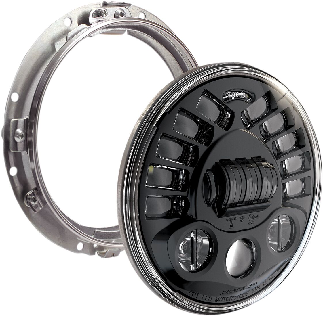 J.W. Speaker Headlight Adap2 8790 Blk 7 Kt