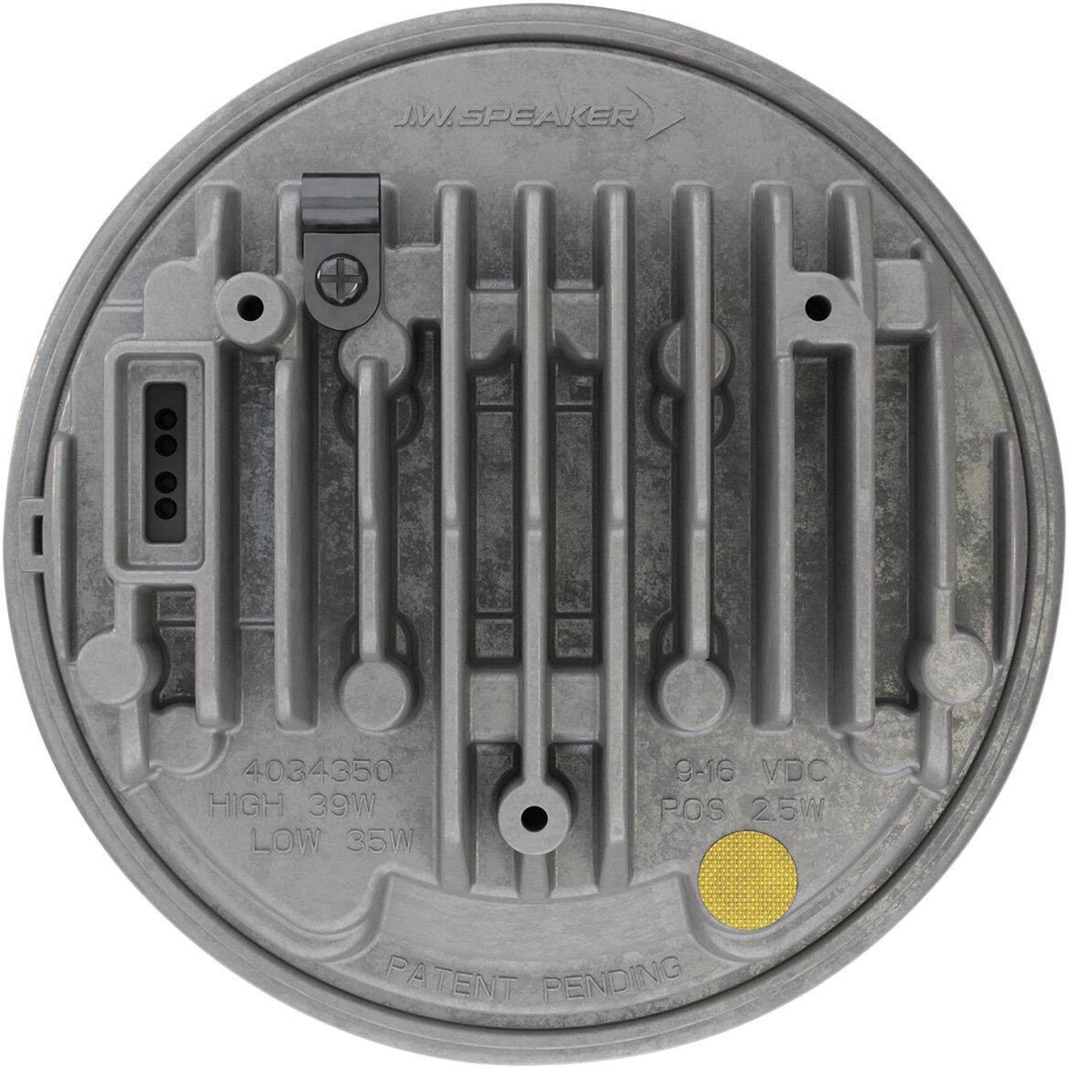J.W. Speaker Headlight Adap2 8690 Blk 5.75
