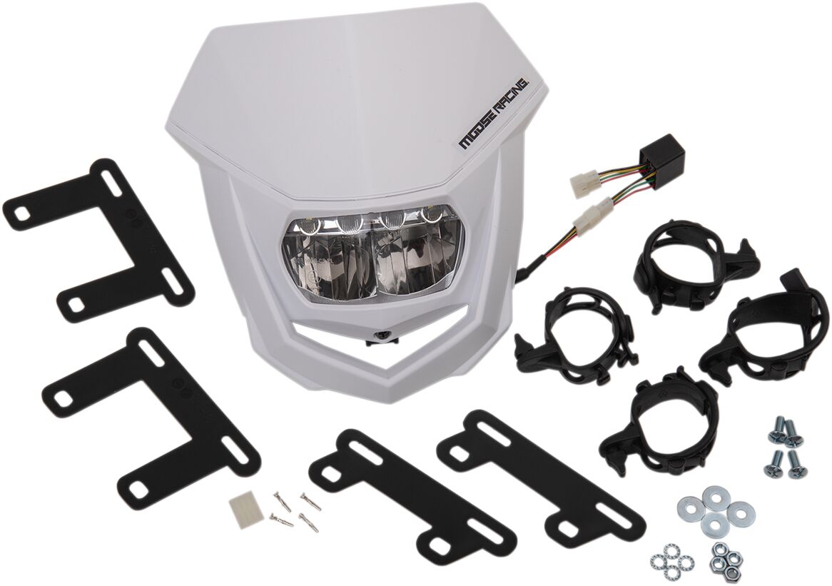 Moose Offroad Hard Parts Headlight Halo Mse Wh