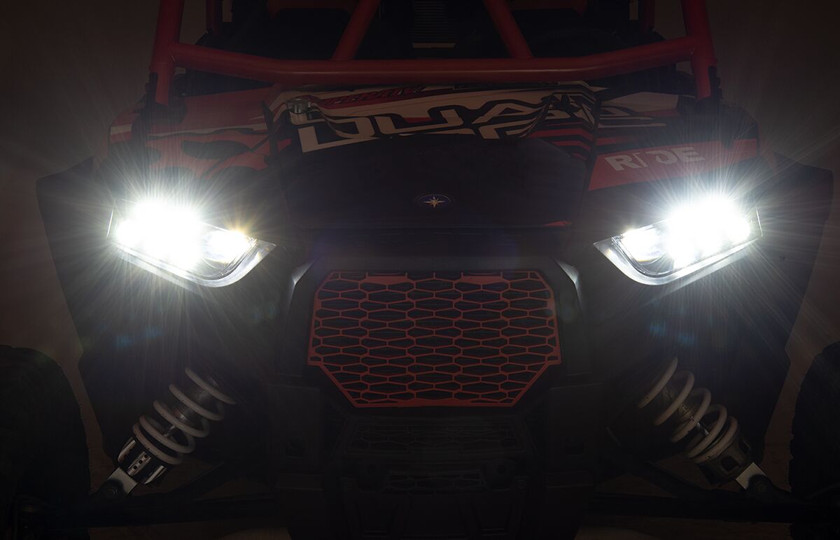 Moose Offroad Four Wheel Led Hdlght Rzr900/1000 Bk