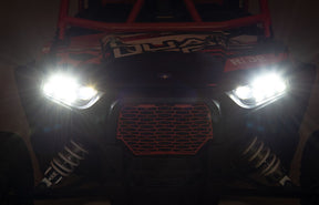 Moose Offroad Four Wheel Led Hdlght Rzr900/1000 Bk