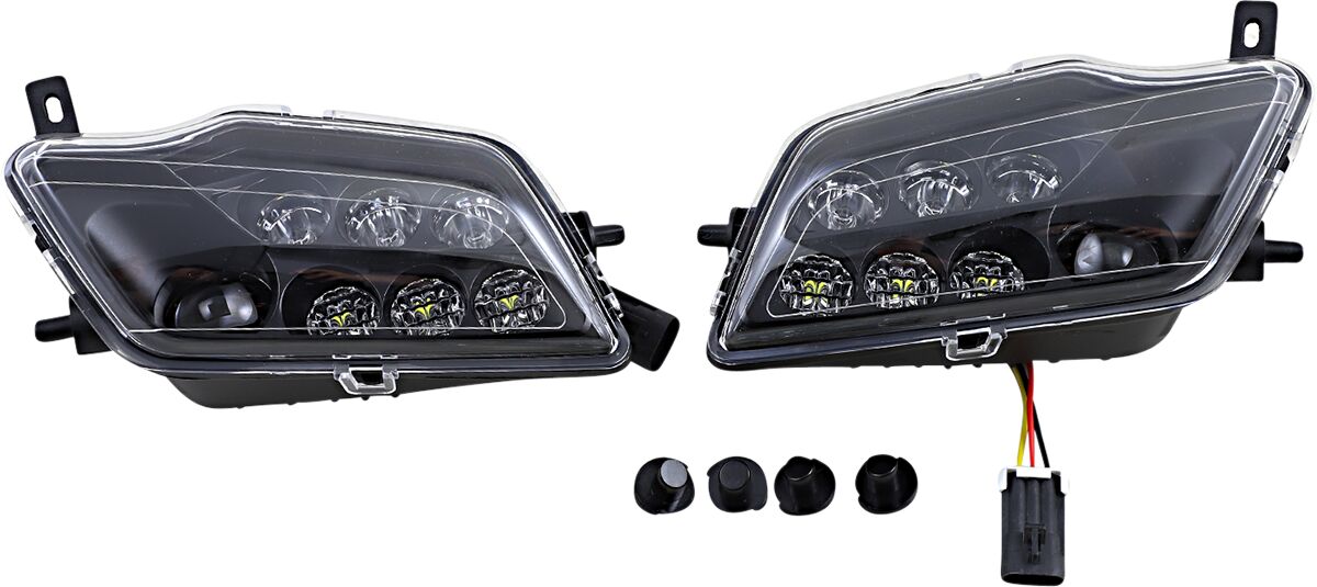 Moose Offroad Four Wheel Led Headlight Pioneer Clr