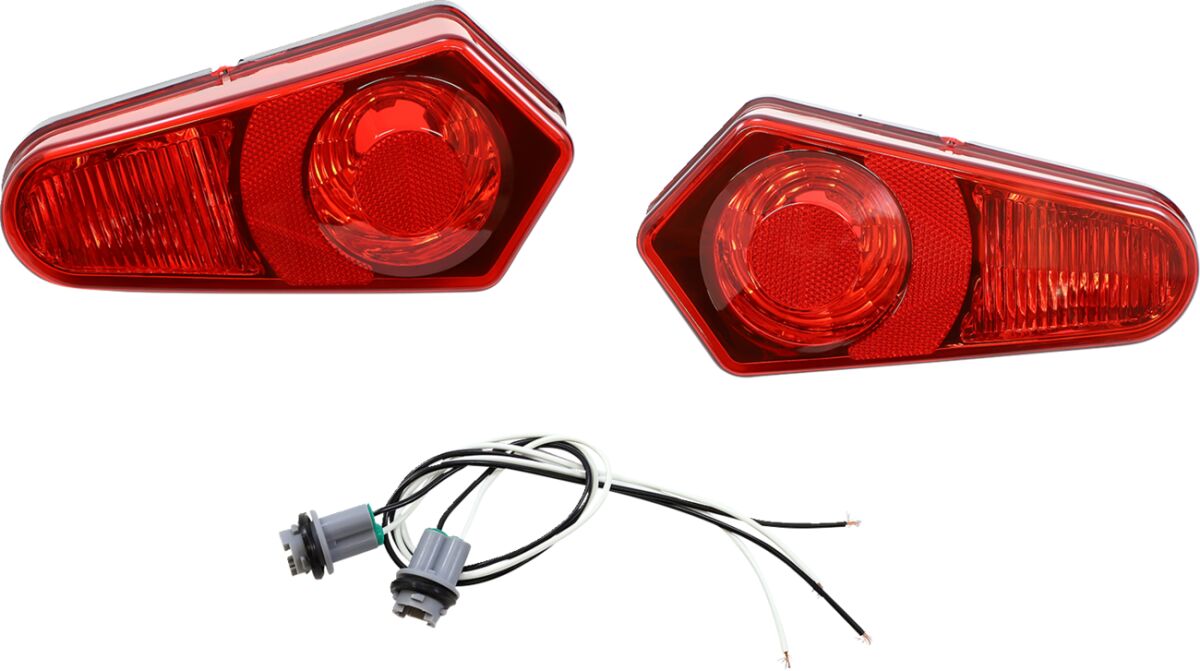 Moose Offroad Four Wheel Taillights Polaris Red