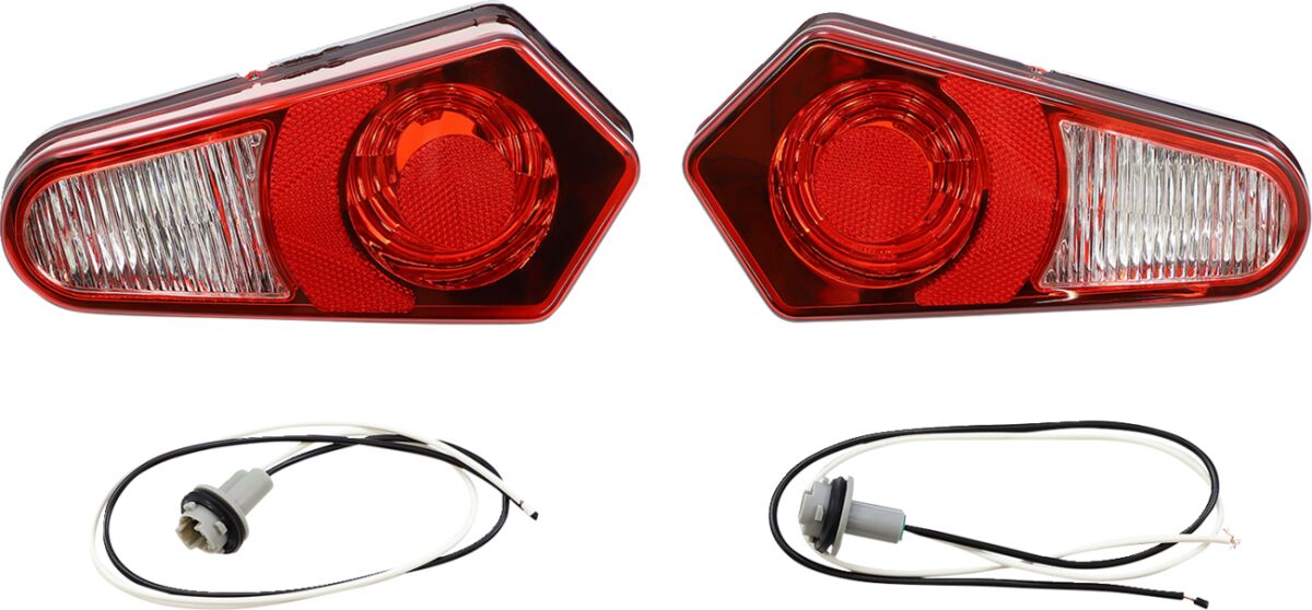 Moose Offroad Four Wheel Taillights Polaris Red