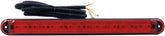 Chris Products Light Bar Led W/Red Lens Bla