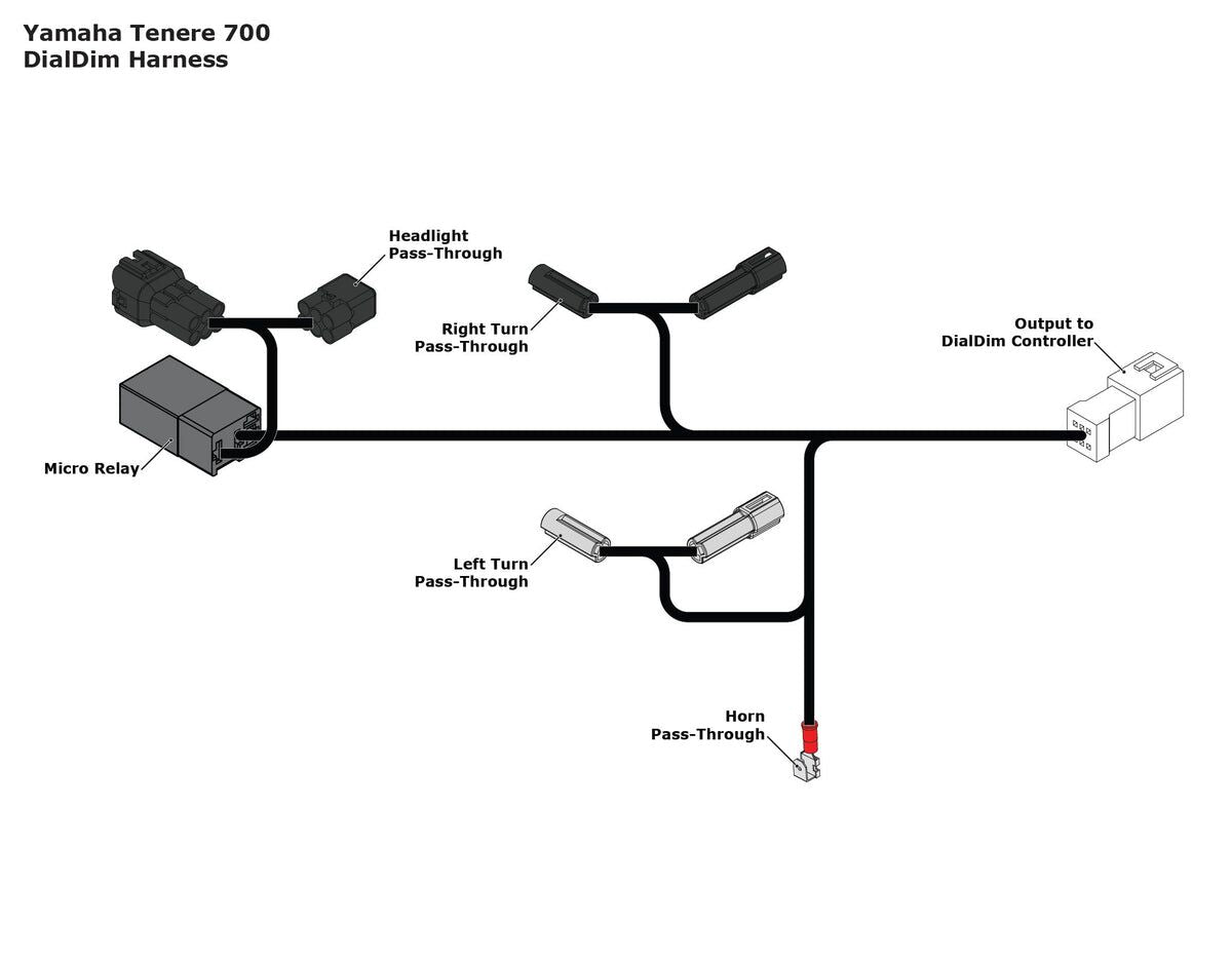 Denali P&P Dialdim Wiring Adapter Yam