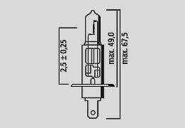 Flosser Bulb H1 12 V 55 W P14 5 S