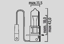Flosser Bulb H3 12 V 55 W Pk22 S